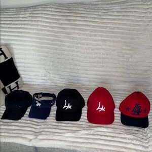 Nike LA Dodgers Baseball Hat Visor Red Black Blue